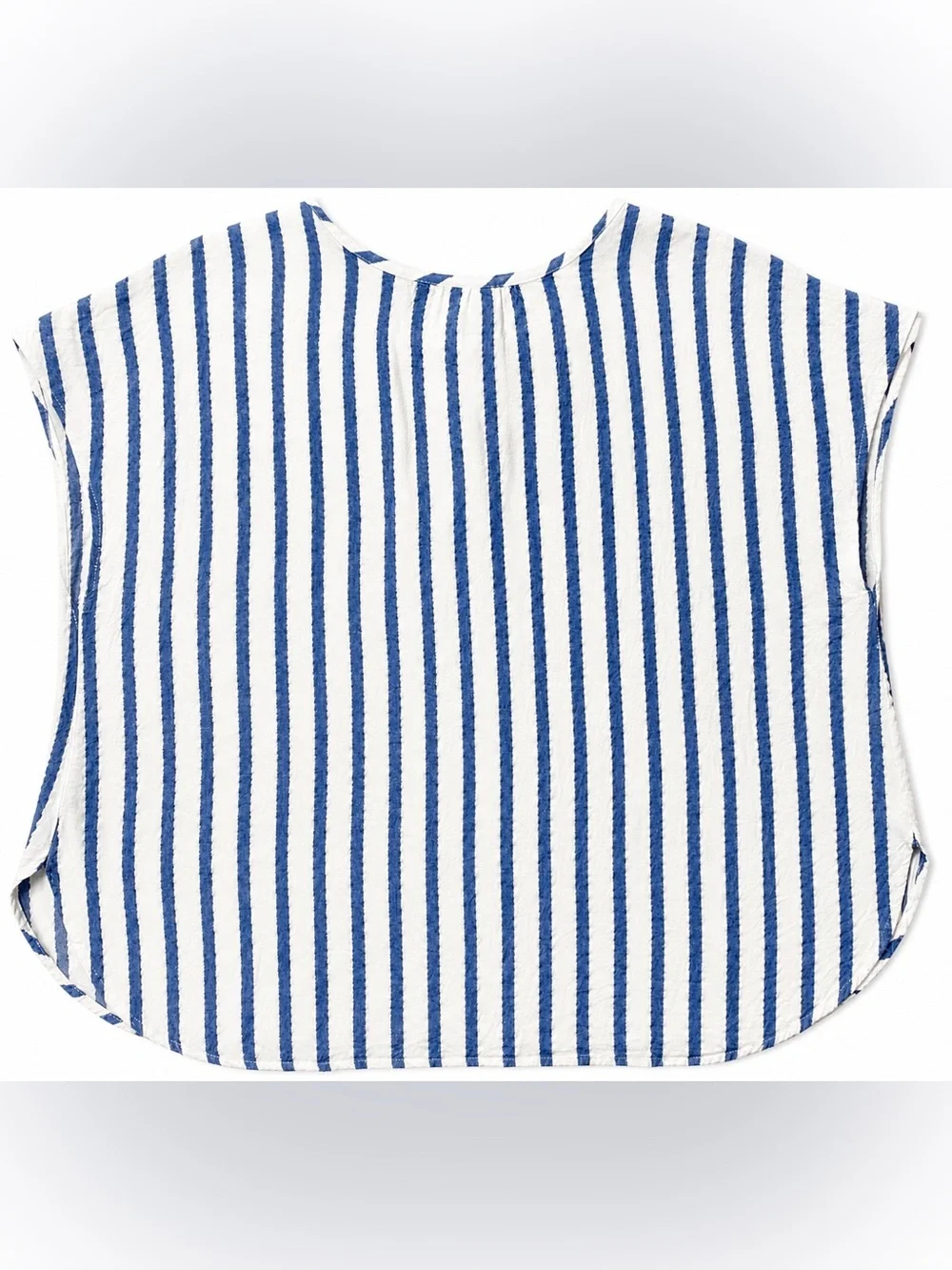 Women's Pajamas Blue & White Striped Set XL - Picture 4 of 10